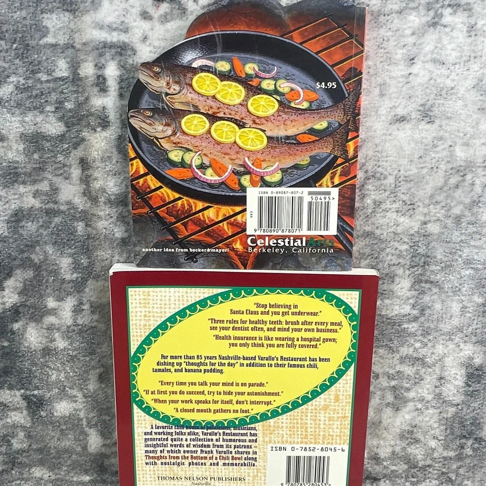 Totally Camping Cookbook & Varallo's Chili Bowl Quotes 2 Book Lot Nashville